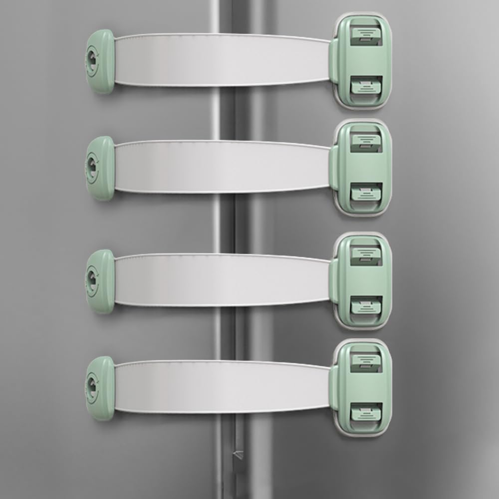 Fridge Lock,Refrigerator Locks,Freezer Lock with Key for Child Safety