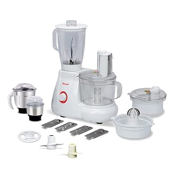 Rico Japanese Technology Food Processor with Coconut Scraper, Juicer, Blender Jar, Unbreakable Bowl, 3 Fl