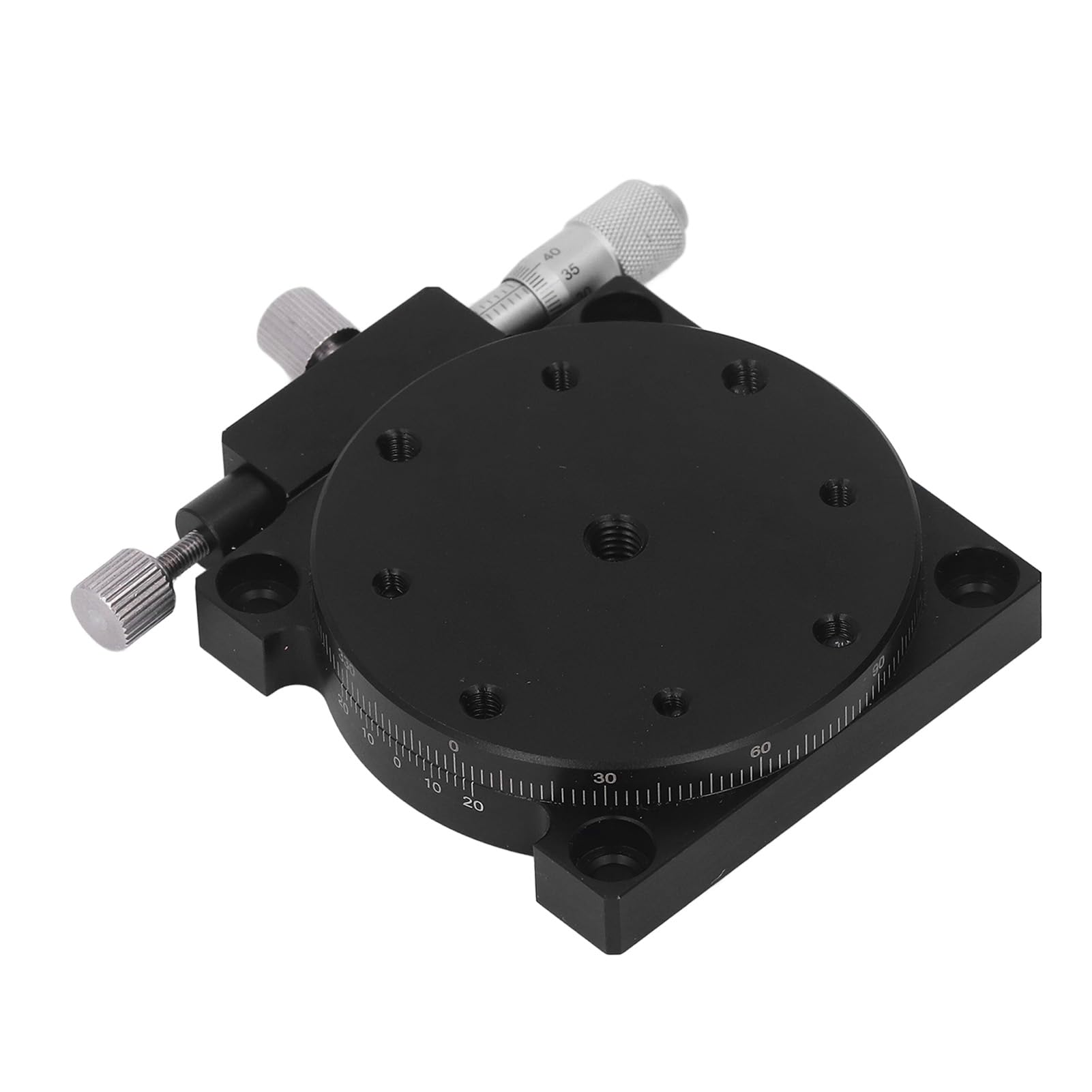 Plataforma Deslizante de Ejes R Plataforma Deslizante de Ejes R de Aluminio Etapa de Posicionamiento Lineal Manual Etapa Lineal Giratoria de Aleación Mesa Deslizante de Rotación