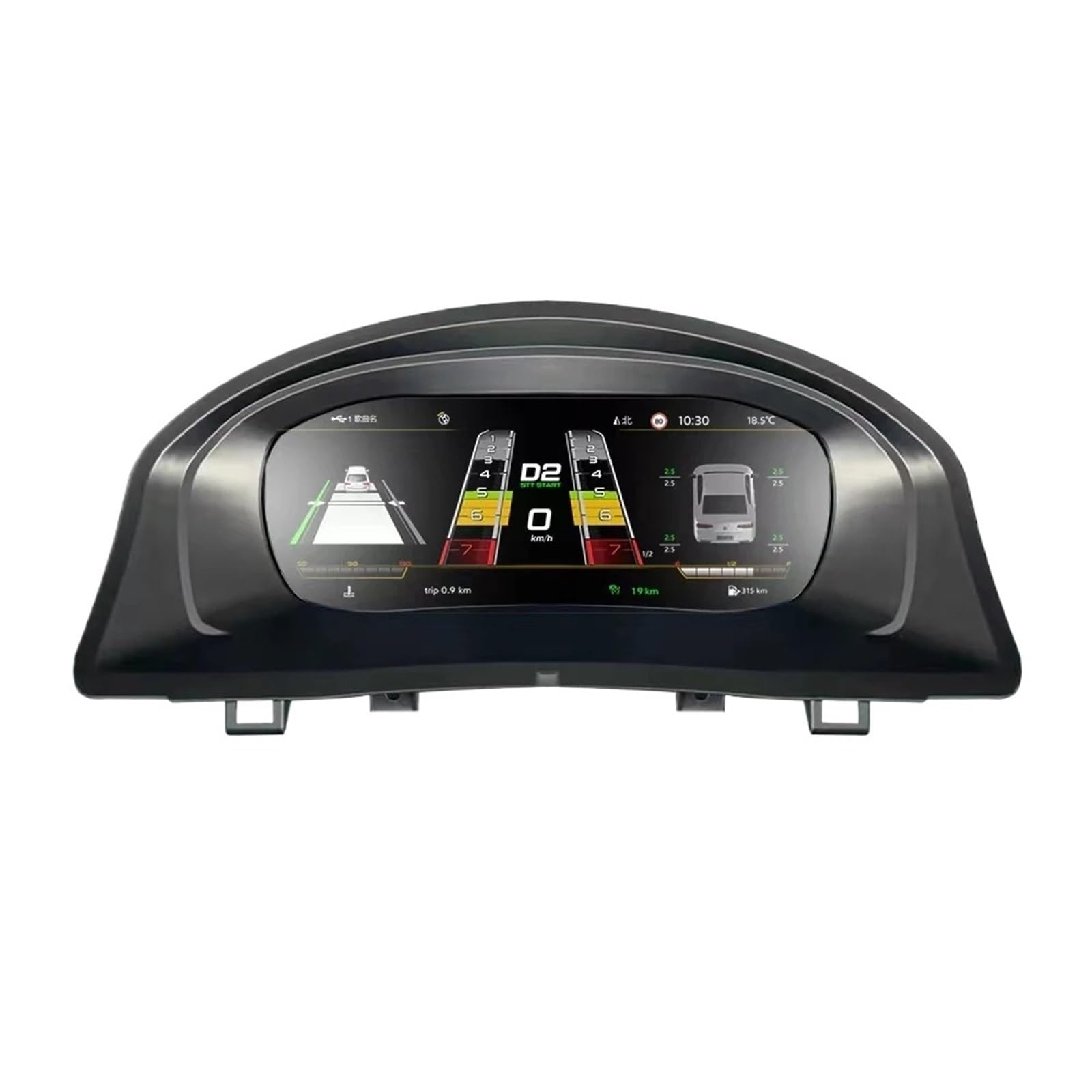 Cyfrowy miernik Pasuje do VW Golf 5 MK5 2004-2008 Tablica rozdzielcza samochodu LCD Cyfrowy panel wskaźników Wirtualny panel wskaźników Kokpit