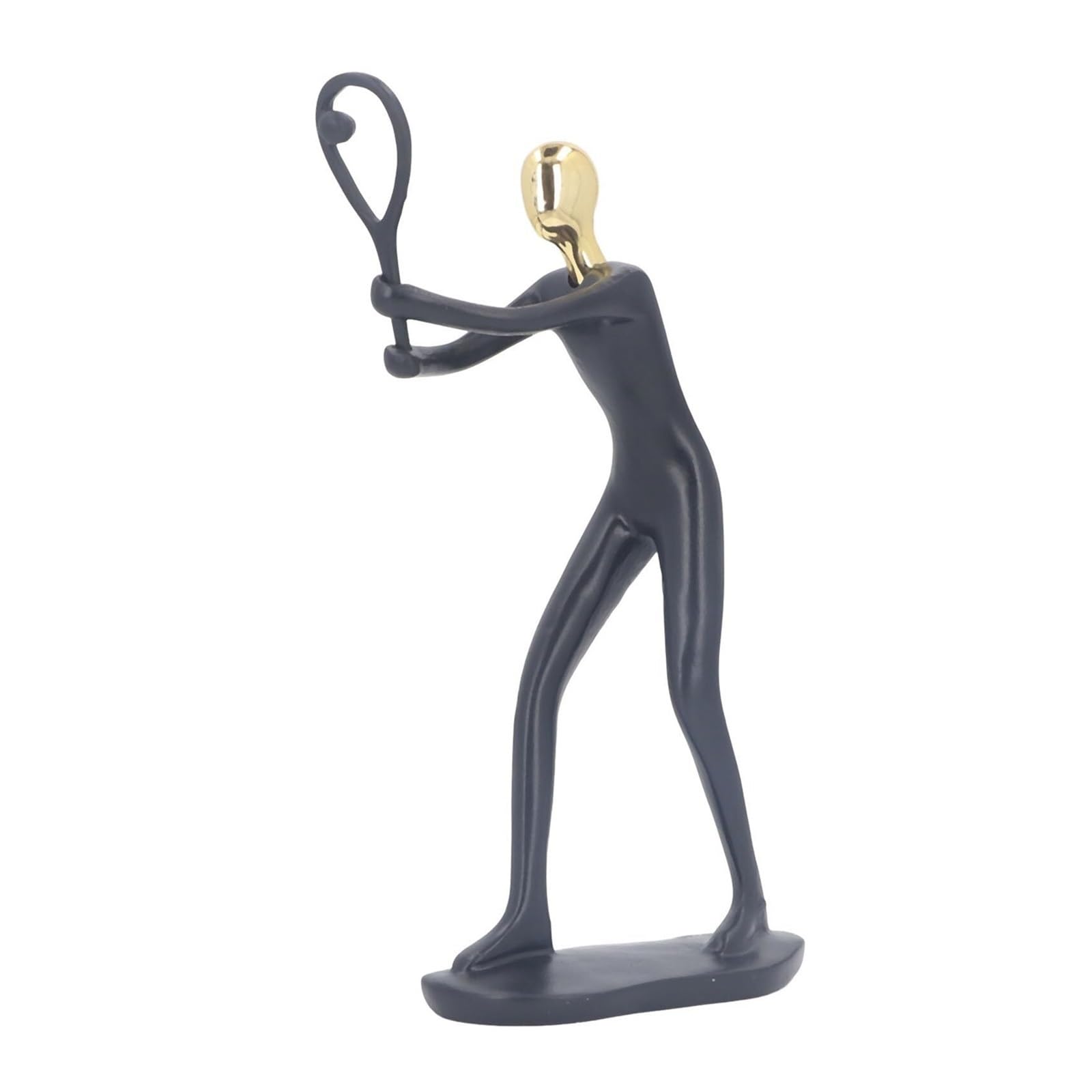 Sculpture en résine de tennisman aux détails soignés pour décoration raffinée