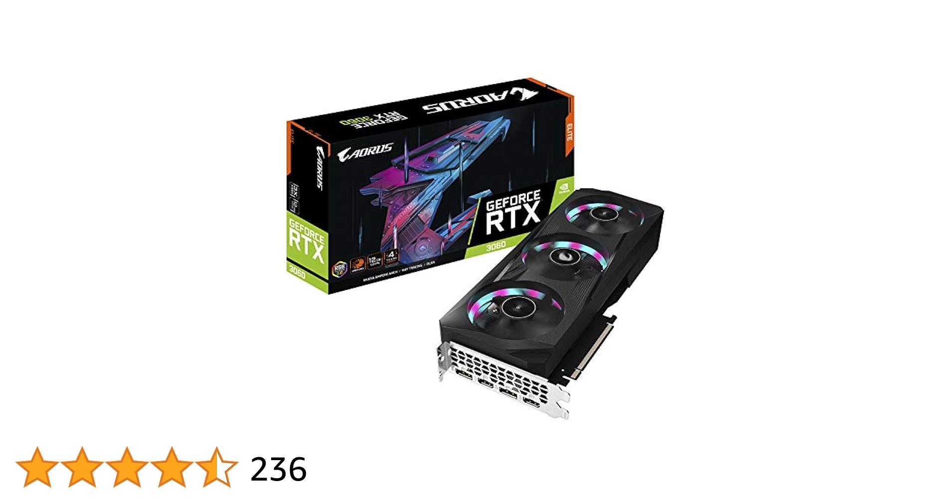 Gigabyte AORUS GeForce RTX 3060 Elite 12GB V2 LHR