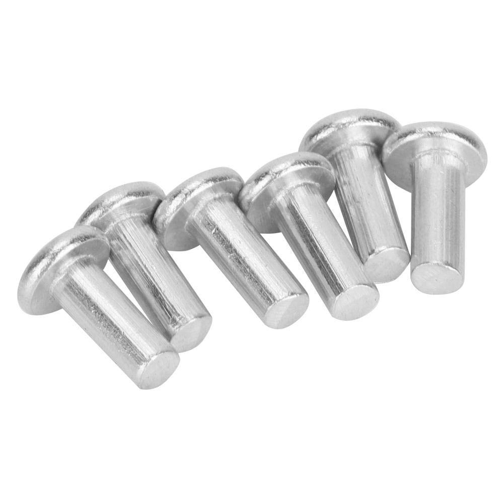 100pcs GB867 M4 Rivetti in alluminio a testa piatta Rivetto solido(M4*12)