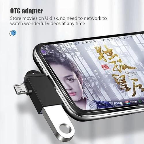 Image of 2 in 1 OTG Adapter, OTG Adapter Micro USB Type c, All in 1 Multi OTG Connector for Mobile OTG hub USB 3.0 High Speed Data Transfer Converter for Android (Pack of 2)