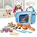 Courti Giocattoli A Microonde con Luce E Suono, Piccoli Giocattoli da Cucina per La Casa Gioca A Casa Giocattolo per Bambini Rosa Blu 23x12x15.2cm