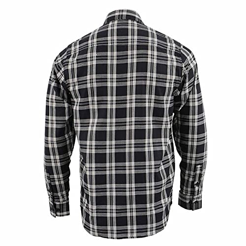Milwaukee Leather Men’s Casual Cotton Flannel Plaid Long Sleeve Button Down Cotton Shirts2