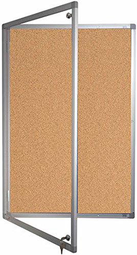 Cork Tamperproof Lockable Noticeboard Class 1 1200mm x 1200mm