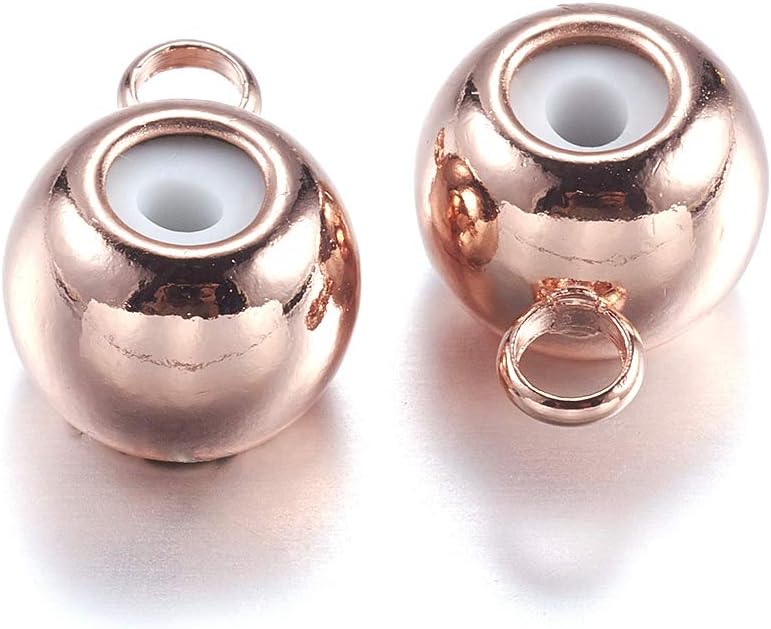 Craftdady Brass Hanger Link Bail Spacer Bead with Rubber
