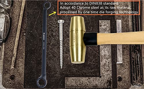 Wedo Jumbo Double Box Offset Wrench, Special Jumbo Tools, One-Time Die-Forged, Durable, High Anti-Rust, Black-Spray On Surface, 40Cr, 40 Chrome Steel, Din838, Size 24X27Mm, Length 340Mm #TOP5