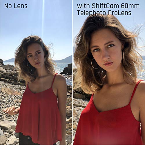 Shiftcam Photography Prolens Kit For Iphone And Android - 60Mm Telephoto Lens, 18Mm Wide-Angle Lens, Universal Mount And Travel Pouch #TOP4