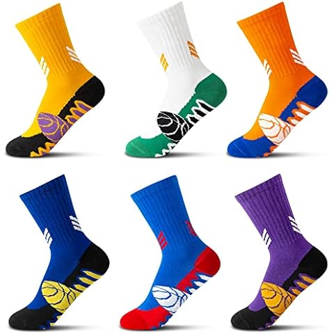 ELUTONG Kids Athletic Socks - 6 Pairs Cover