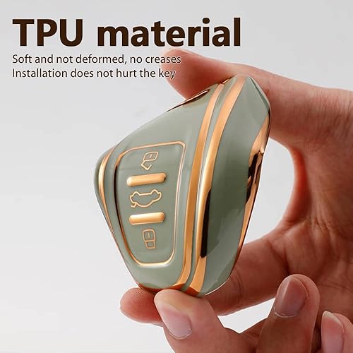 Miniatura 3 de Para Volvo XC90 XC60 XC40 S60 S90 V90 V60 Funda de llavero de coche TPU Smart Key Case Protección Shell Accesorios (tipo A) Blanco
