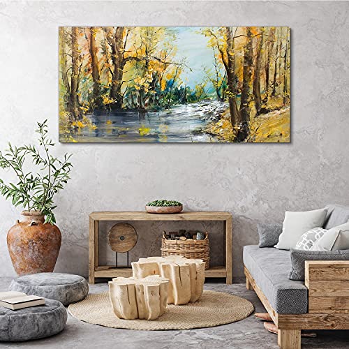 Tableau nature forestière 140x70cm impression sur toile salon