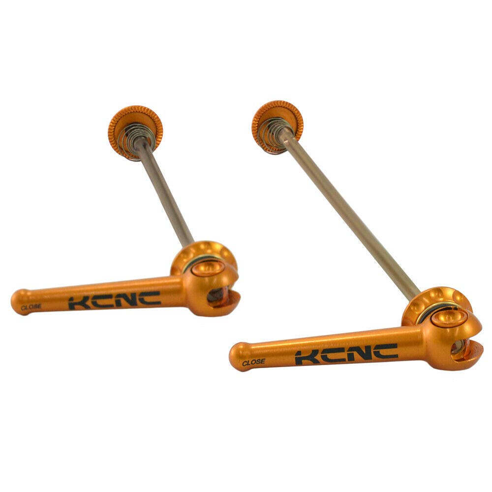 Amazon | KCNC Grooving QR MTB Titanium Axle Hub Skewer, Gold