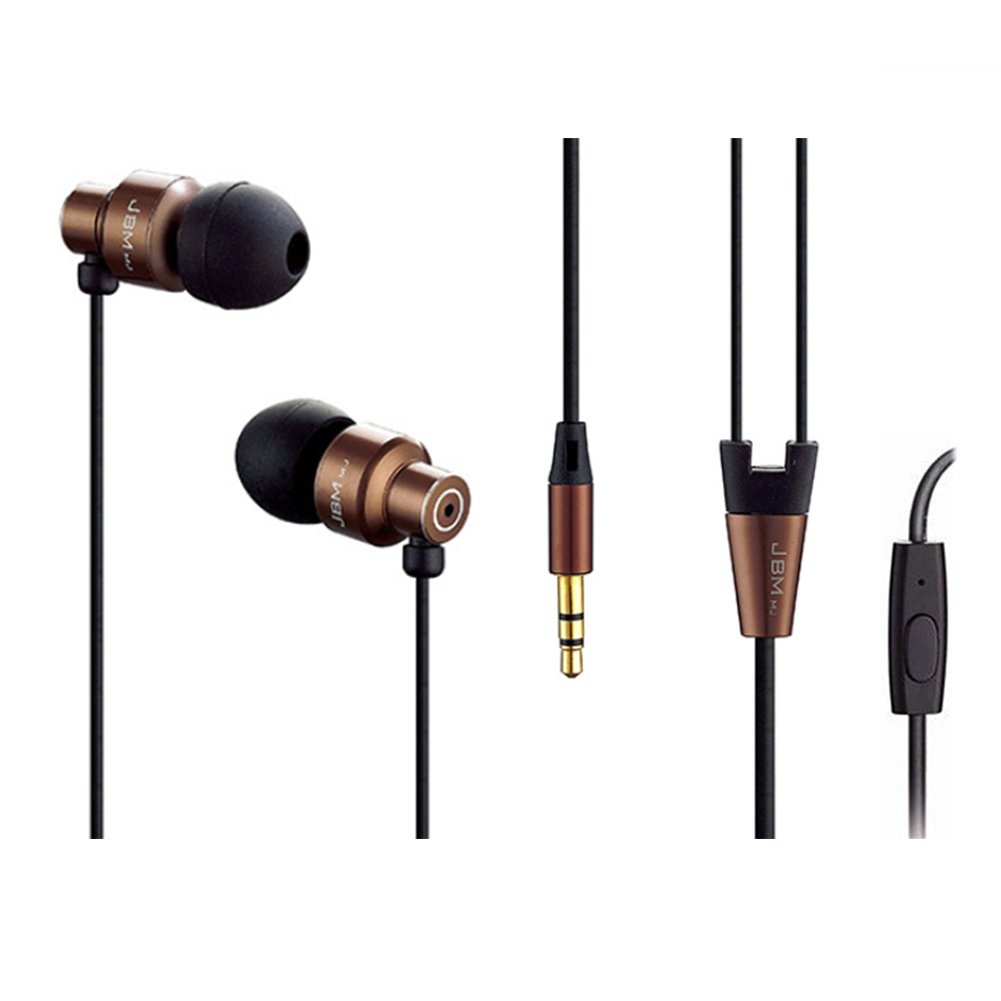 Earphones with Microphone Headphones Volume Control and Noise Isolating, Made for iPhone, iPod, iPad, Samsung Galaxy, Huawei and MP3 MP4 Player.(8600 Coffee+Mic)