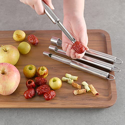 6 Pack Stainless Steel Kitchen Corer Tool Fruit And Vegetable Corer Set For Cherry Pitter Strawberry Jalapeno Corer Tomato Vegetable Corer Tool #TOP5