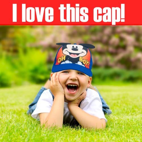 Casquette Mickey garçon 2 ans à 4 ans bleue style baseball comics 3D - 3