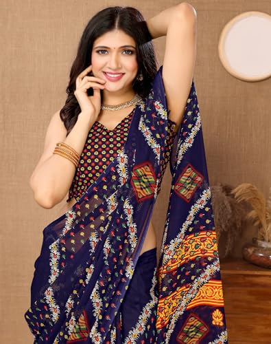 Image of Yashika Georgette Womens Saree