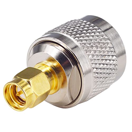 Adaptador coaxial N macho a SMA macho pack de 2 miniatura 5
