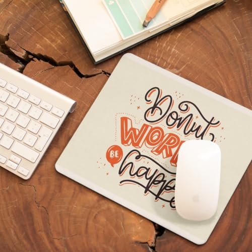 Image of AMBILE Premium Anti-Skid Mouse Pad for Laptop /Desktop | Smooth Surface for Fast Mouse Movement | Durable & Washable Mouse Mat for Office, Home & Gaming | Dont Worry Be Happy