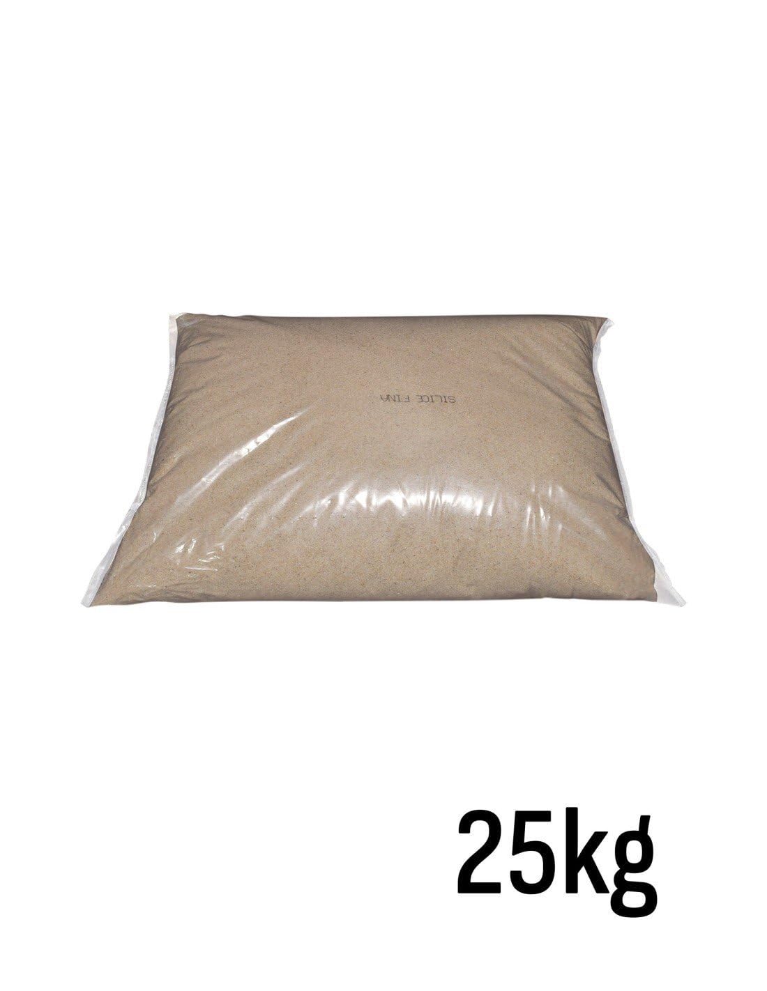 Jardin202 - Arena de Sílice para Cesped Artificial | Sacos Arena 25 kg para Pavimentos Deportivos | Granulometria 02/06 | 5 Sacos de 25 kg = 125 kg -