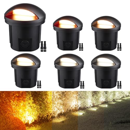 LEONLITE 5W Well Lights Landscape LED, Low Voltage Inground Landscape Lighting...