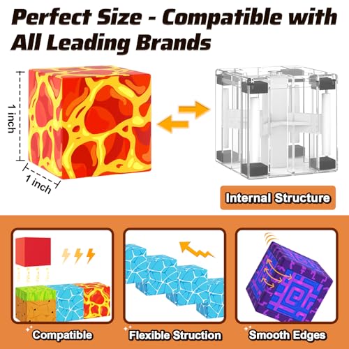 image for Coodoo 110PCS Magnetic Blocks - Build Mine Magnet World Magic Sword Po