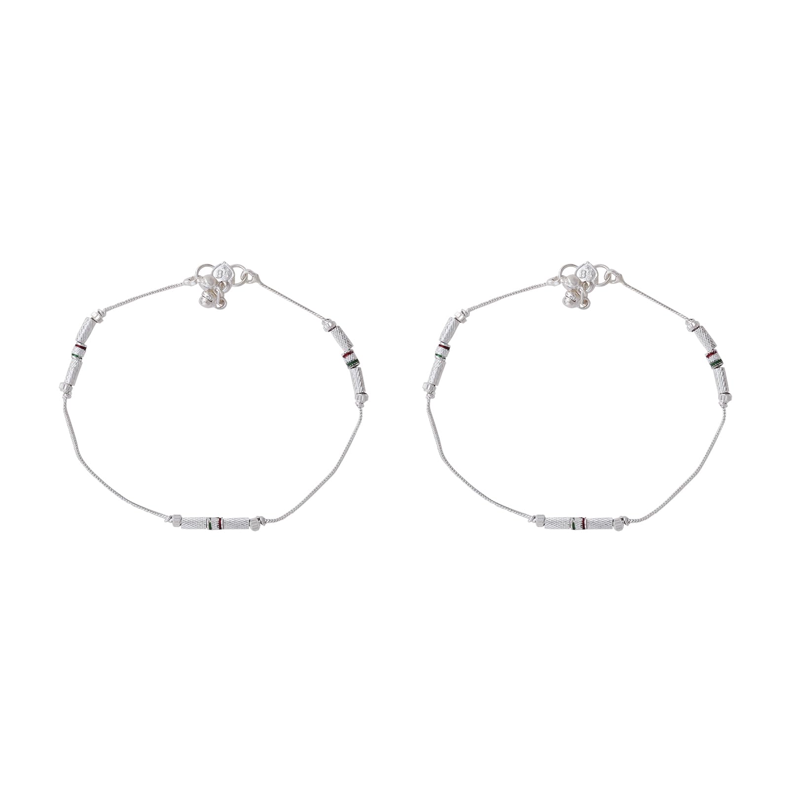 teejh Ismal Silver Anklets-picture-5