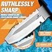 DRAGON RIOT Scuba Diving Knife with Leg Straps & Sheath - Stainless Steel Blade Dive Knife Lightweight, Sharp Divers Knife for Diving