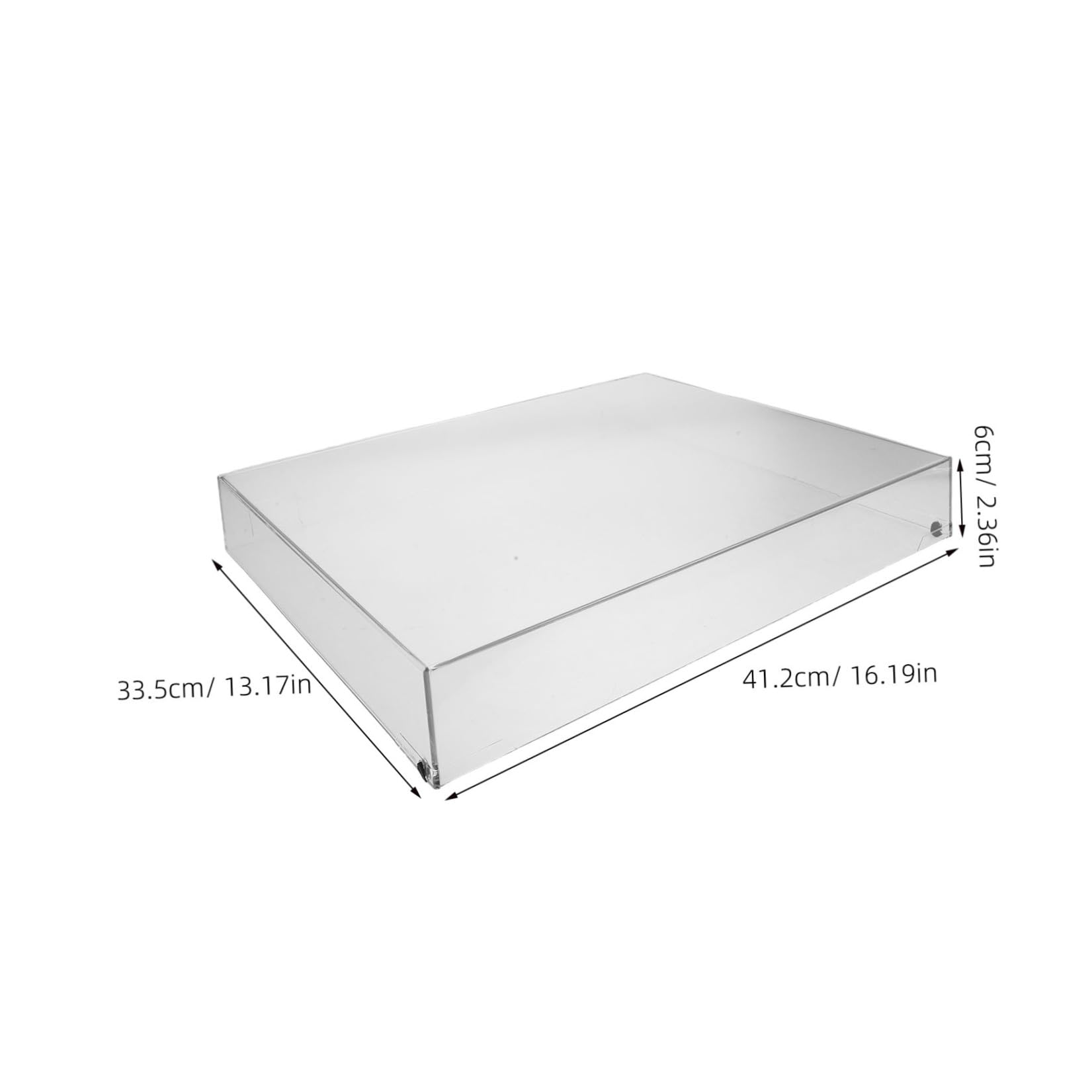 Copertura Antipolvere in Acrilico Leggero Trasparente per Vinile Design per Componenti Stereo, per Ambienti Audio Domestici
