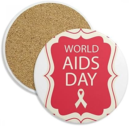Fita vermelha 1 de dezembro de HIV Caneca porta-copos de proteção...