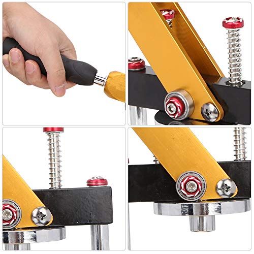 Machine à badges de précision avec outil de pressage manuel durable et ergonomique - 4
