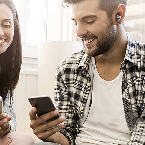 Empsun Wired Earbuds Headphones With Microphone Stereo Bass Earphones Noise Isolation In-Ear Headset Compatible With All Smartphones Tablets Ipod Ipad Mp3 Player That With 3.5 Mm Interface(Silver) #TOP5