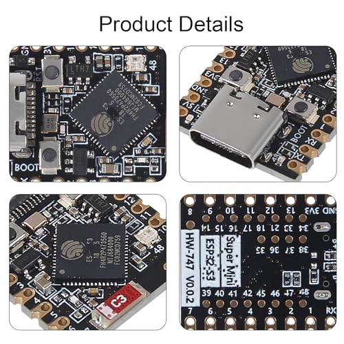 Image of 10pcs Type-C Supermini ESP32-S3 Development Board Supermini Development Board 2.4GHz WiFi Bluetooth 160MHz Running Frequency Compatible with Arduino