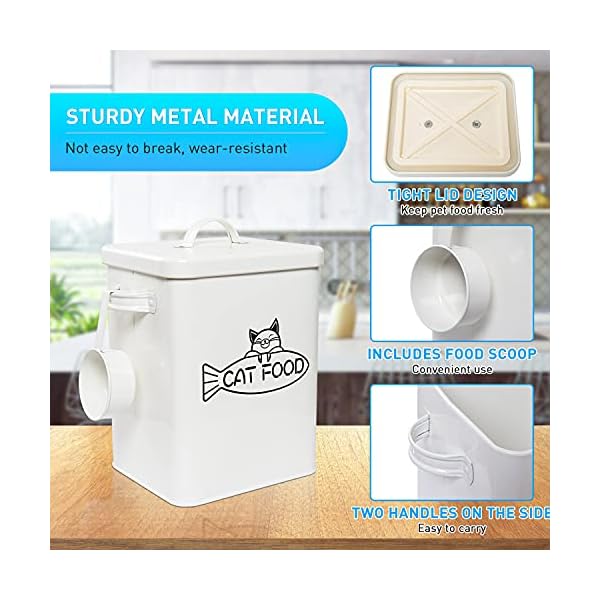 Vumdua-Dog-and-Cat-Food-Storage-Container-Farmhouse-Pet-Food-Storage-Containers-with-Lid-and-Dry-Food-Scoop-Durable-Airtight-Cat-Food-Container-Great-Gift-for-Pet-Owners Durable Airtight Dog Food Container