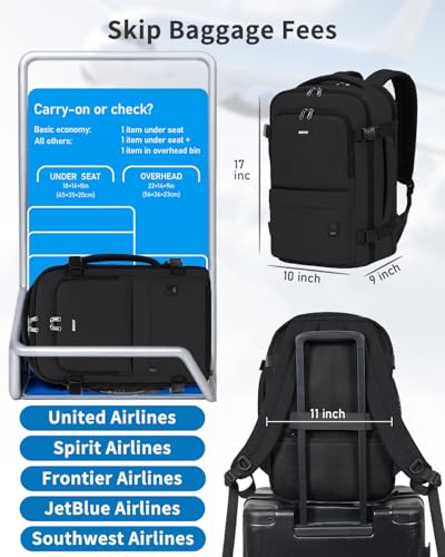 WANDF Personal Item Travel Bag