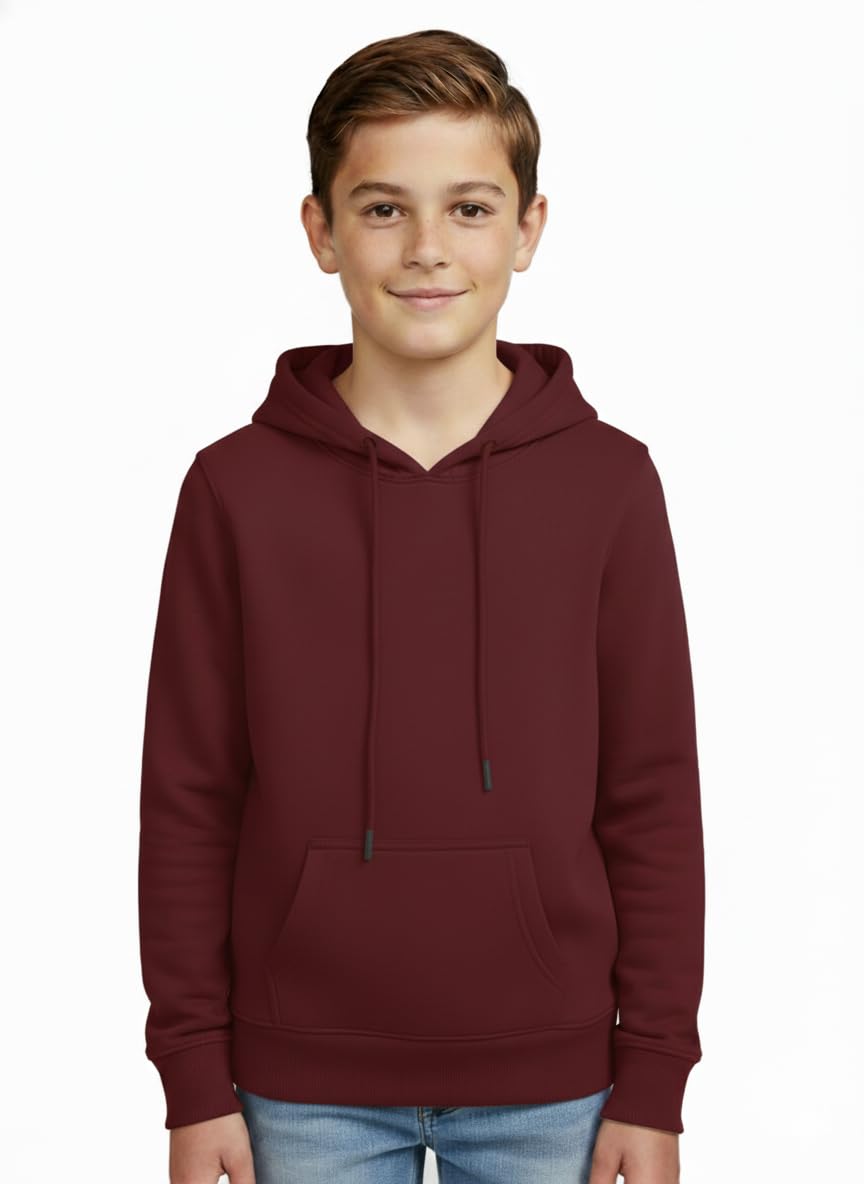 Crazy Guy Cotton Blend Hoodie for Boys | Boy's Hoodie | Boys Stylish Trendy Hoodies | Boy's Sweatshirt | Black Navy Maroon Grey-image-10