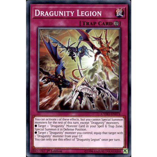 Yu-Gi-Oh! Dragunity Legion Card - CYHO-EN074 Common 1st Edition From Cybernetic Horizon Booster Pack