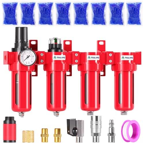 TAILONZ PNEUMATIC 0-150PSI 1/4 Inch NPT Red Industrial Grade 4