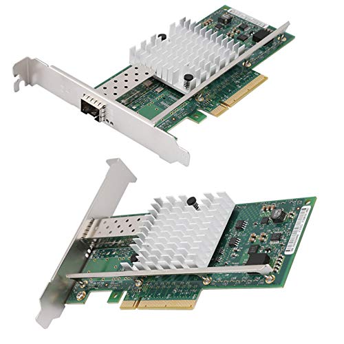 Adaptador de mesa de rede de alta velocidade de 10 Gbps PCI-E Placa de rede de mesa Internet Café pa