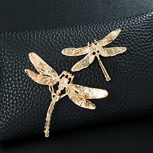 6 Pieces Dragonfly Butterfly and Bee Insect Animal Lapel Brooch Pin Set for Daily Decoration4