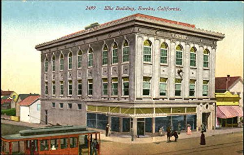Elks Building Eureka, California CA Original Antique Postcard