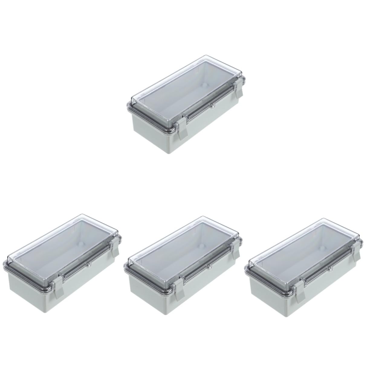 Boîte de jonction étanche extérieure boîtier électrique plastique lot de 4 - 8