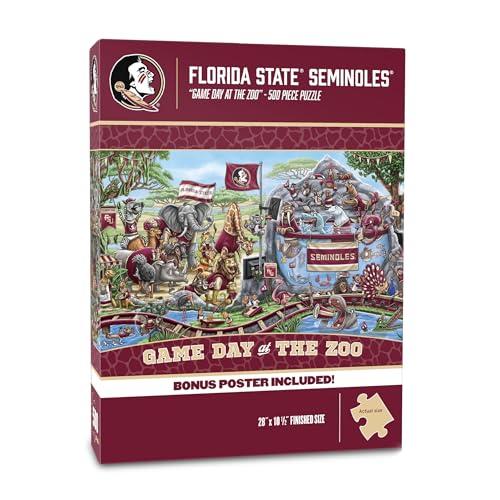 Image of YouTheFan NCAA Florida State Seminoles inchGame Day At The Zoo inch 500 Puzzle