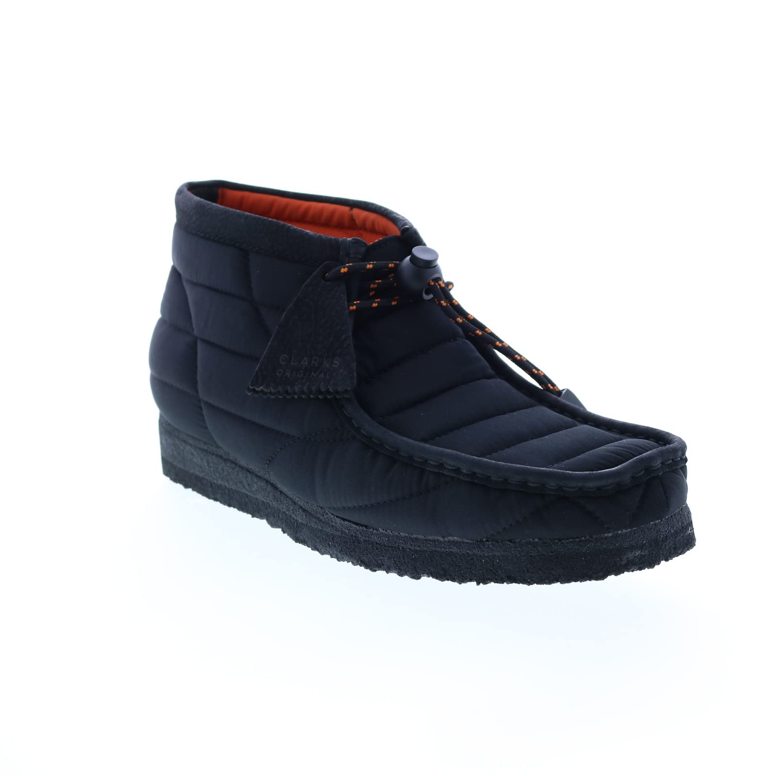 Clarks Men's Wallabee Boot Fashion, Navy Leather, 42 EU