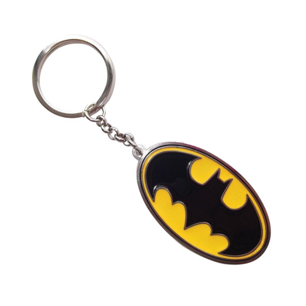 Genuine DC Comics Classic 'Batman' Logo Metal Keyring Fob