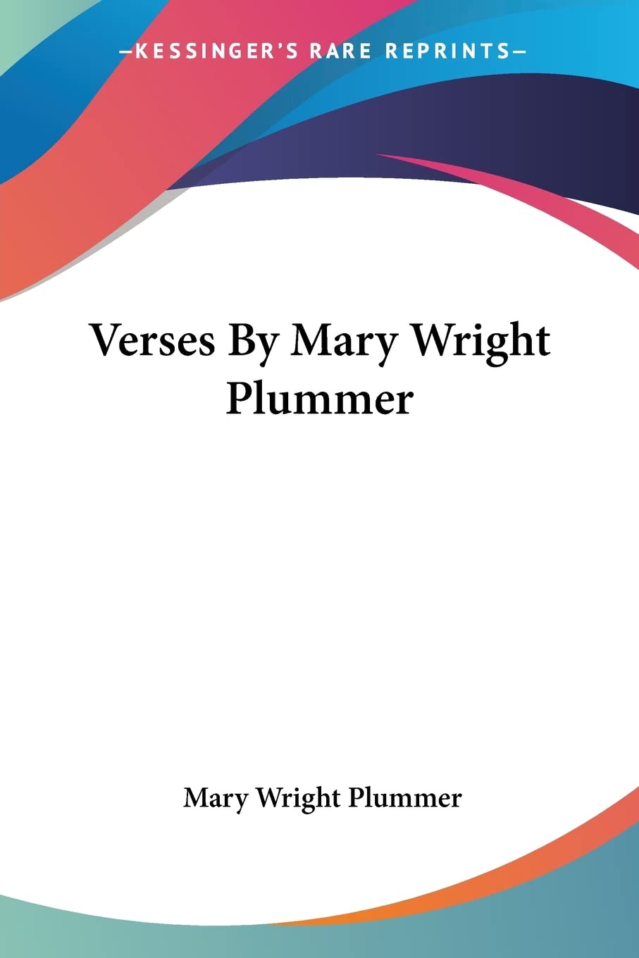 Verses By Mary Wright Plummer