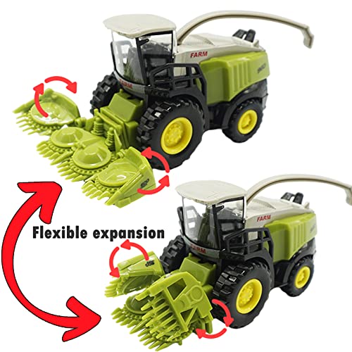 Otonopi Farm Tractor Toys, Push And Go Farm Truck Harvester With Trailers And Farm Tanker And Oil Tank Farming Toys Vehicles Set For Boys Kids Toddler Gift #TOP3