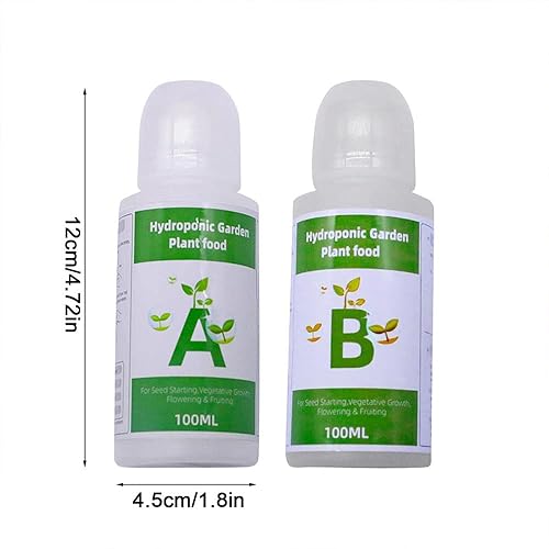 Miniatura 6 de AB - Juego de dos partes de nutrientes hidropónicos líquidos que promueven la eficiencia de absorción adecuado para todas las plantas y flores