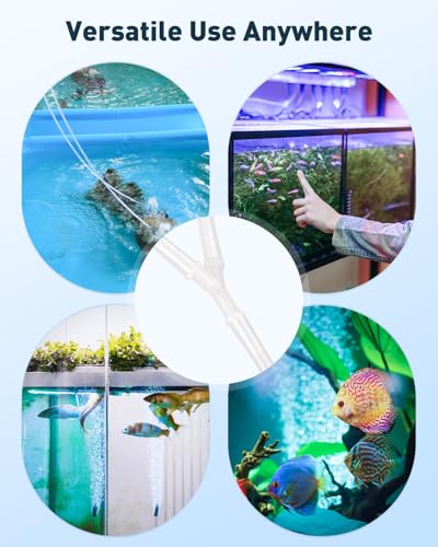 Image of Pawfly 8 Pcs Aquarium Airline Tubing Connectors, 3 /16 inch Airline Y Connector Splitter for Air Pump Tubing, 3 Way Hose Connectors, Plastic Barbed Hose Fittings for Fish Tank